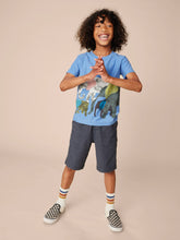 Load image into Gallery viewer, Tea Collection Elephants Graphic Tee - Blue Yarrow