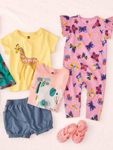 Load image into Gallery viewer, Tea Collection Elephant Herd Graphic Baby Tee - Peach