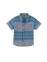 Load image into Gallery viewer, Tea Collection Button-Up Woven Baby Shirt - Nairobi Plaid