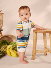 Load image into Gallery viewer, Tea Collection Polo Baby Romper - Sea
