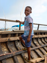 Load image into Gallery viewer, Tea Collection Button-Up Woven Shirt - Nairobi Plaid