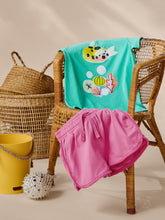 Load image into Gallery viewer, Tea Collection Puffer Fish Graphic Baby Tee - Light Laguna