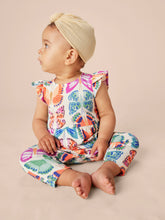 Load image into Gallery viewer, Tea Collection Tulip Sleeve Baby Romper - Mariposas