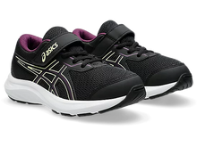 Load image into Gallery viewer, Asics Contend 9 PS (Velcro) - Black/Deep Mauve
