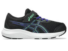 Load image into Gallery viewer, NEW! Asics Contend 9 PS (Velcro) - Black/Vital Green