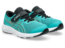 Load image into Gallery viewer, Asics Contend 9 PS (Velcro) - Wave Teal/Black