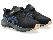 Load image into Gallery viewer, NEW! Asics Pre Venture 11 PS (Velcro) - Black/Blue