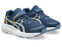 Load image into Gallery viewer, NEW! Asics Contend 10 PS (Velcro) - Independence Blue/Orange Glow