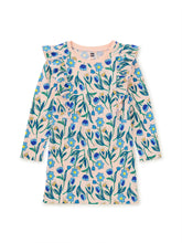 Load image into Gallery viewer, Tea Collection Ruffle Sleeve A-Line Dress - Tulip & Thistle