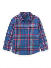 Load image into Gallery viewer, Tea Collection Flannel Button Up Shirt - Castle Lake Plaid