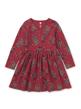 Load image into Gallery viewer, Tea Collection Long Sleeve Wrap Neck Dress - Turkish Tea Floral