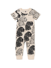 Load image into Gallery viewer, Tea Collection Pocket Baby Romper - Block Print Jaguar