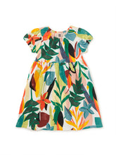 Load image into Gallery viewer, Tea Collection Puff Sleeve Empire Dress - Parakeet