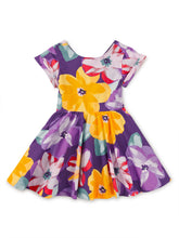 Load image into Gallery viewer, Tea Collection Button Back Skirted Dress - Tropical Floral