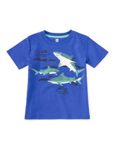 Load image into Gallery viewer, Tea Collection Shark Play Graphic Tee - Majorelle Blue