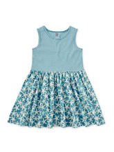 Load image into Gallery viewer, Tea Collection Print Mix Skirted Dress - Watercolor Starfish