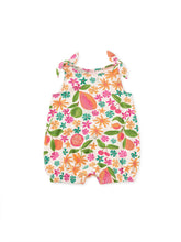 Load image into Gallery viewer, Tea Collection Tie Shoulder Baby Romper - Tropical Fruit Floral