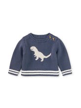 Load image into Gallery viewer, Tea Collection Baby Dino Sweater - Triumph Blue