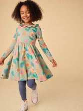 Load image into Gallery viewer, Tea Collection Ruffle Collar Ballet Dress - Chalk Water Lillies