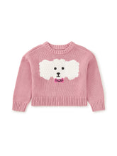 Load image into Gallery viewer, Tea Collection Fluffy Puppy Baby Sweater - Hydrangea