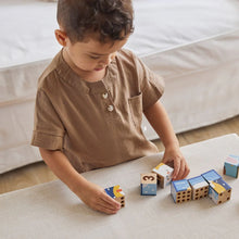 Load image into Gallery viewer, Plan Toys Animal Puzzle Cubes