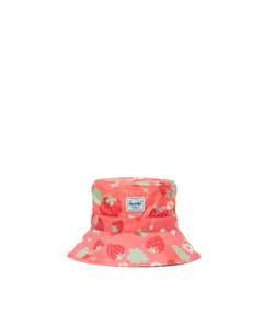 NEW! Herschel Toddler Beach Bucket Hat - Shell Pink Sweet Strawberries
