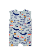 Load image into Gallery viewer, Tea Collection Shoulder Snap Baby Romper- Armando