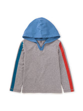 Load image into Gallery viewer, Tea Collection Stripe Sleeve Happy Hoodie