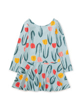 Load image into Gallery viewer, Tea Collection Drop Waist Skater Dress- Painted Tulip
