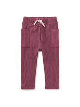 Load image into Gallery viewer, Tea Collection Side Pocket Rib Baby Pants - Cassis