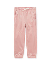 Load image into Gallery viewer, Tea Collection Velour Joggers - Cameo Pink