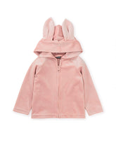 Load image into Gallery viewer, Tea Collection Velour Baby Hoodie - Cameo Pink
