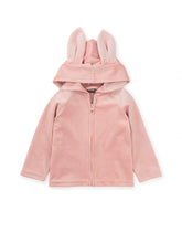 Load image into Gallery viewer, Tea Collection Velour Baby Hoodie - Cameo Pink