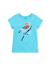 Load image into Gallery viewer, Tea Collection Roller Bird Graphic Tee - Cyan
