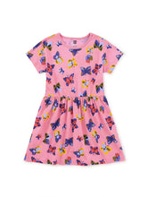 Load image into Gallery viewer, Tea Collection Short Sleeve Twirl Dress - Painted Butterflies