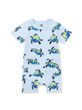Load image into Gallery viewer, Tea Collection Double Pocket Baby Romper - Turtles