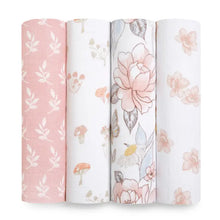 Load image into Gallery viewer, Aden + Anais Organic Cotton Swaddle 4-Pack