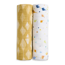 Load image into Gallery viewer, Aden + Anais Cotton Muslin Swaddle 2-Pack