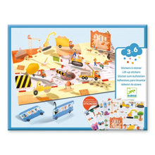 Load image into Gallery viewer, Djeco Lift-Up Sticker Kit - Vehicles