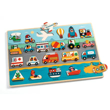Load image into Gallery viewer, Djeco Wooden Puzzle - Puzzlo Vroom