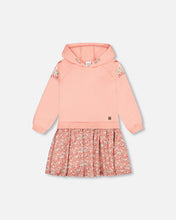 Load image into Gallery viewer, Deux Par Deux Hooded Dress - Coral