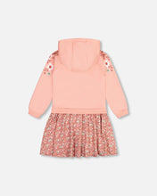 Load image into Gallery viewer, Deux Par Deux Hooded Dress - Coral