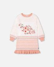 Load image into Gallery viewer, Deux Par Deux Jacquard Knit Sweater Dress - Off White