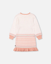 Load image into Gallery viewer, Deux Par Deux Jacquard Knit Sweater Dress - Off White