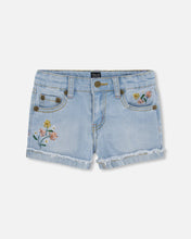 Load image into Gallery viewer, Deux Par Deux Jeans Shorts - Light Blue Denim