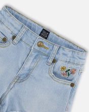 Load image into Gallery viewer, Deux Par Deux Jeans Shorts - Light Blue Denim