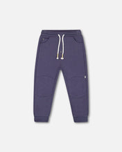 Load image into Gallery viewer, Deux Par Deux French Terry Pants - Nightshade Blue