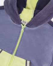 Load image into Gallery viewer, Deux Par Deux French Terry Hoodie - Blue and Lime