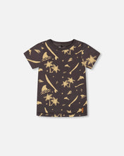Load image into Gallery viewer, Deux Par Deux Printed Tee - Dark Grey