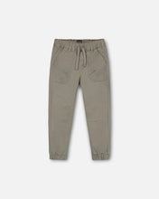 Load image into Gallery viewer, Deux Par Deux Stretch Twill Jogger - Castor Grey